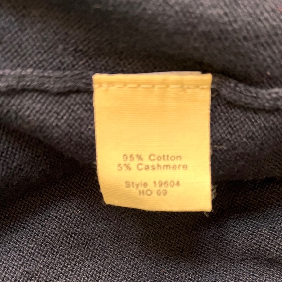 🆕 J. Crew Men's NAVY BLUE Cotton Cashmere V-Neck Sweater Sz M New With tag - Picture 8 of 8